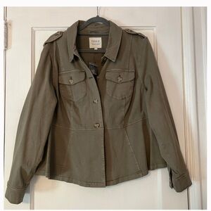 Torrid Khaki Utility Jacket for Women